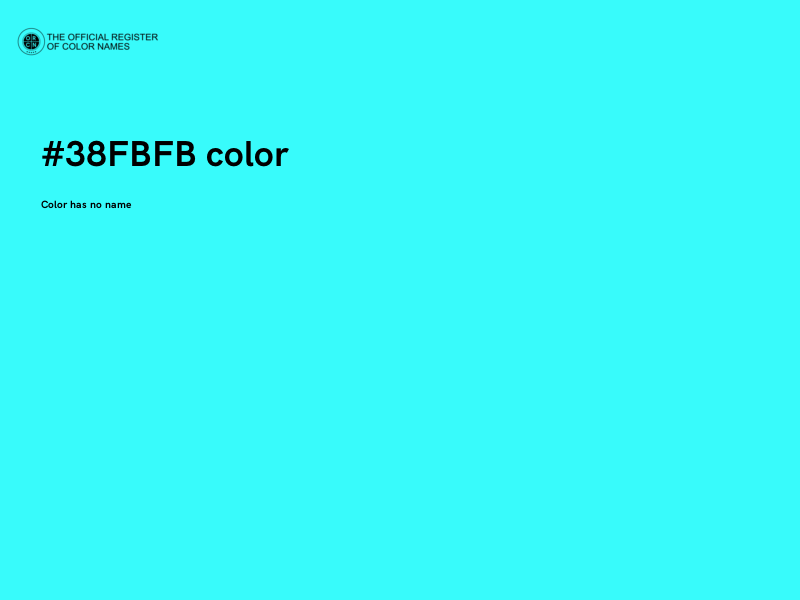 #38FBFB color image