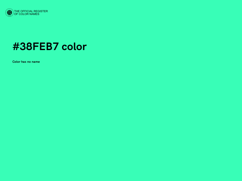 #38FEB7 color image