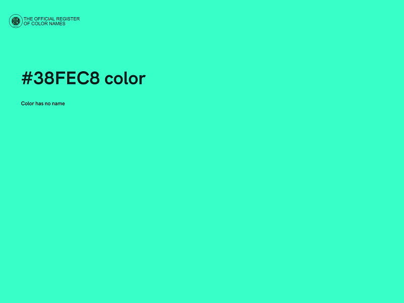 #38FEC8 color image