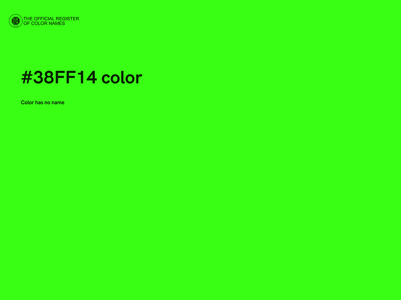 #38FF14 color image