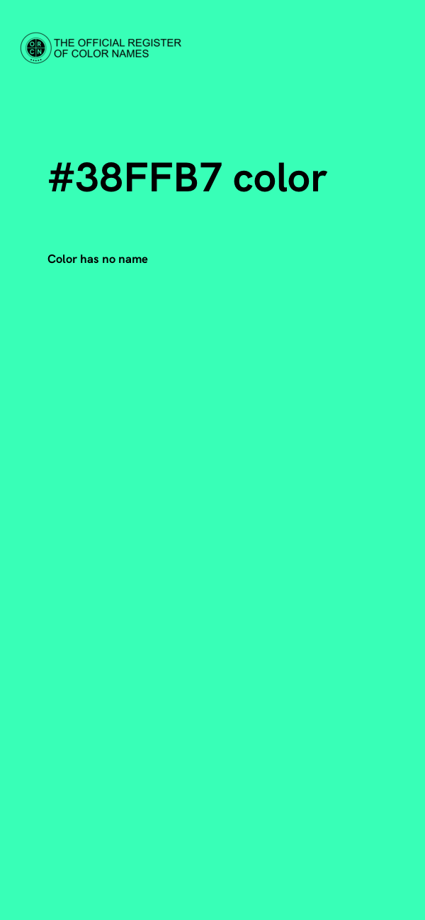 #38FFB7 color image