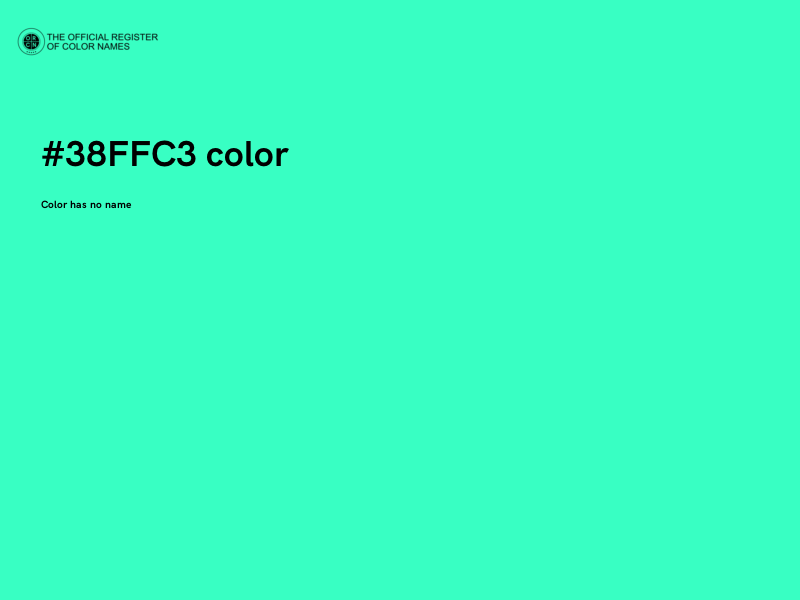 #38FFC3 color image