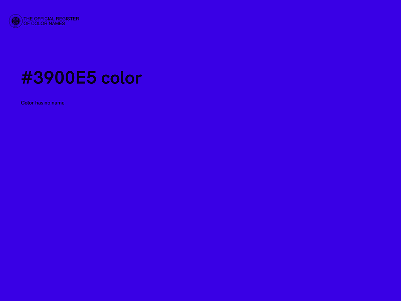 #3900E5 color image