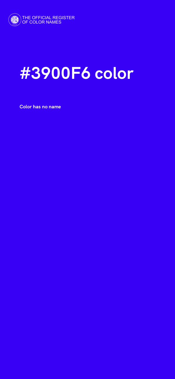 #3900F6 color image