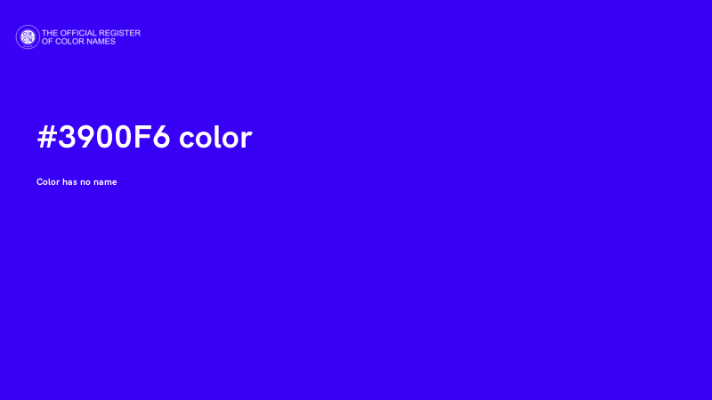 #3900F6 color image