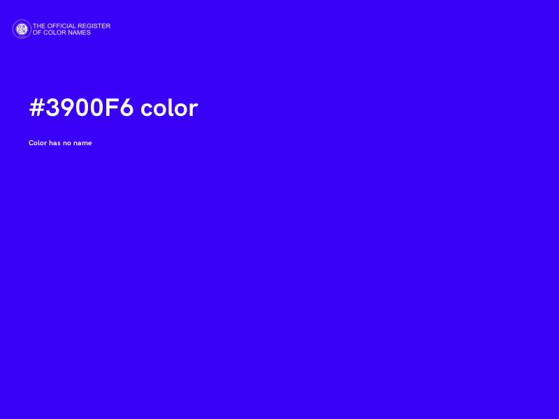 #3900F6 color image