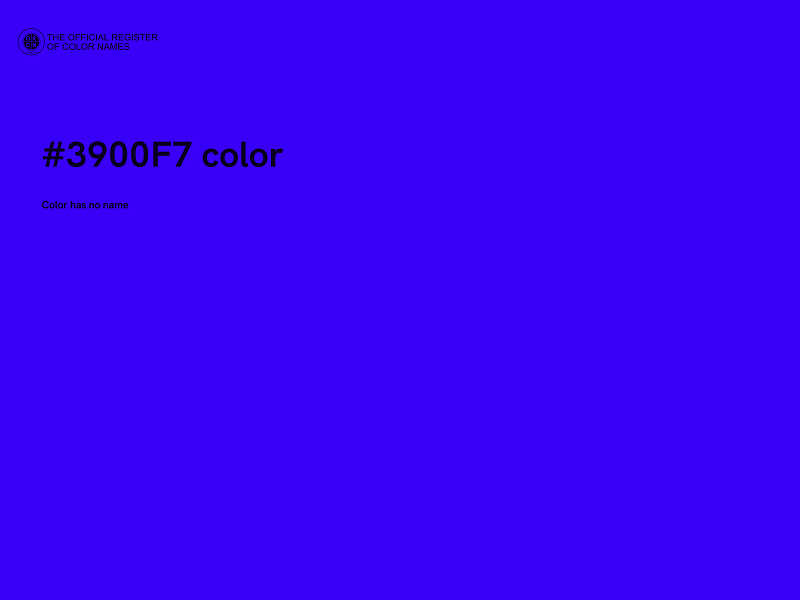 #3900F7 color image