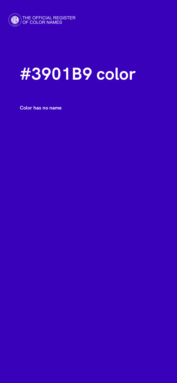 #3901B9 color image