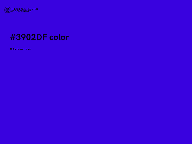 #3902DF color image