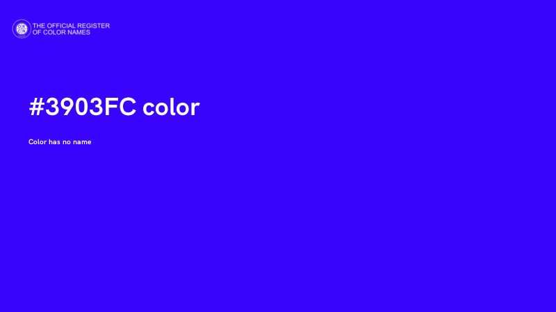 #3903FC color image