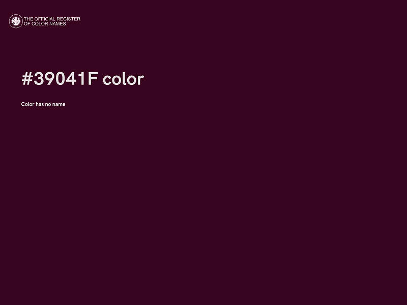 #39041F color image