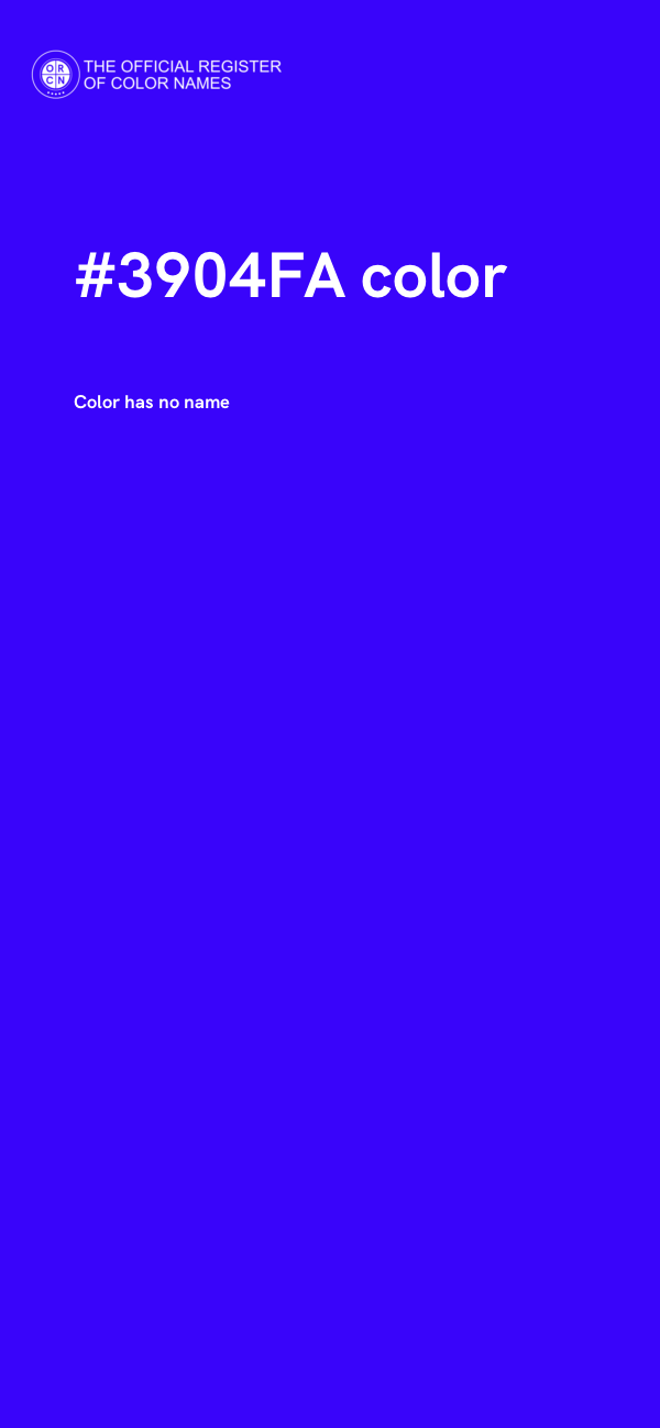 #3904FA color image