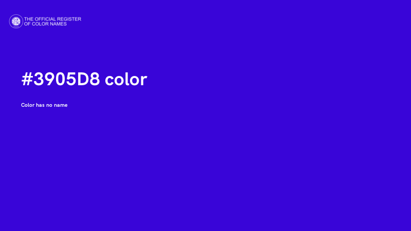 #3905D8 color image
