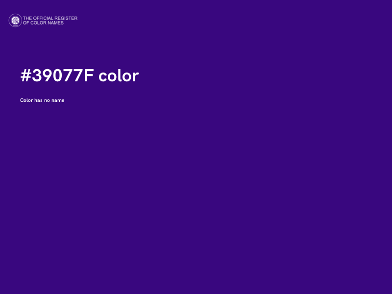 #39077F color image
