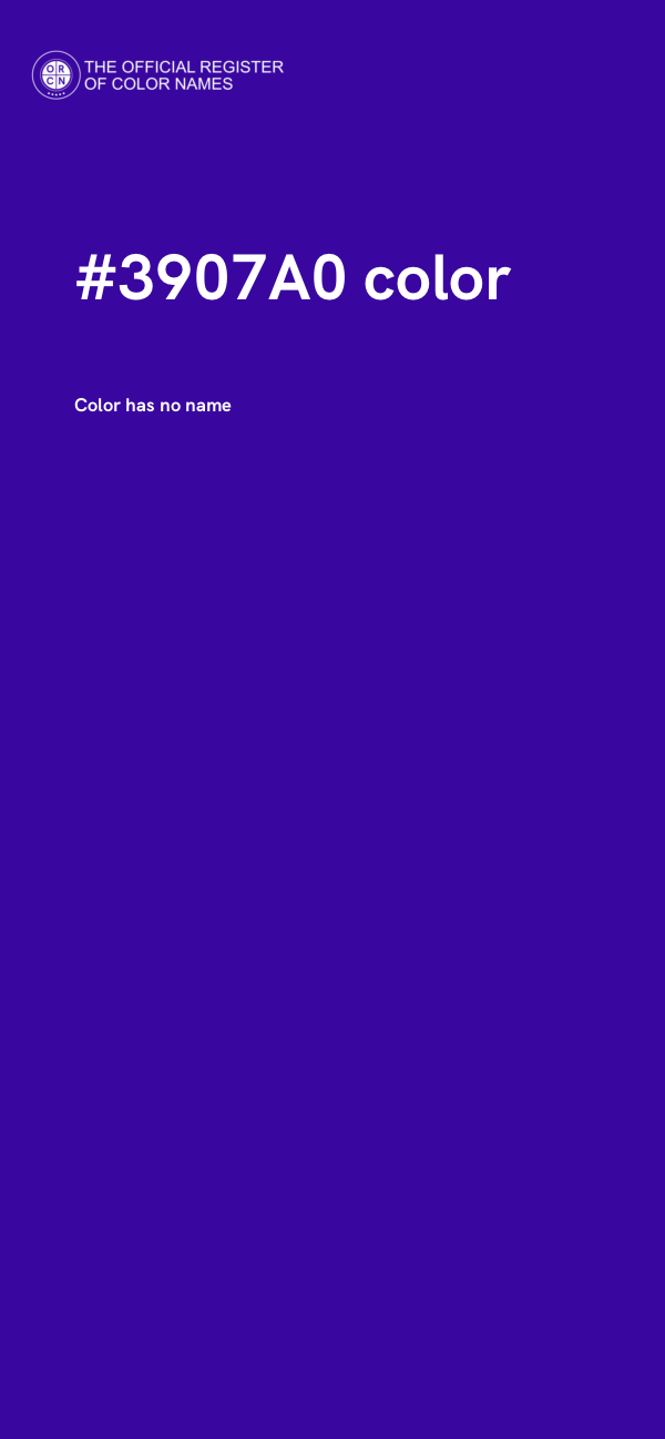 #3907A0 color image