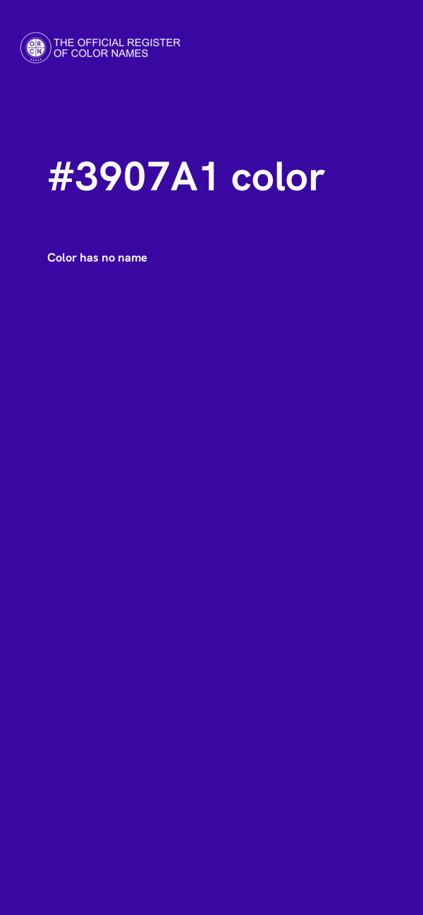 #3907A1 color image