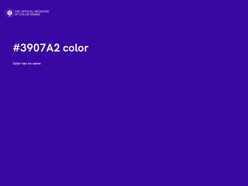 #3907A2 color image