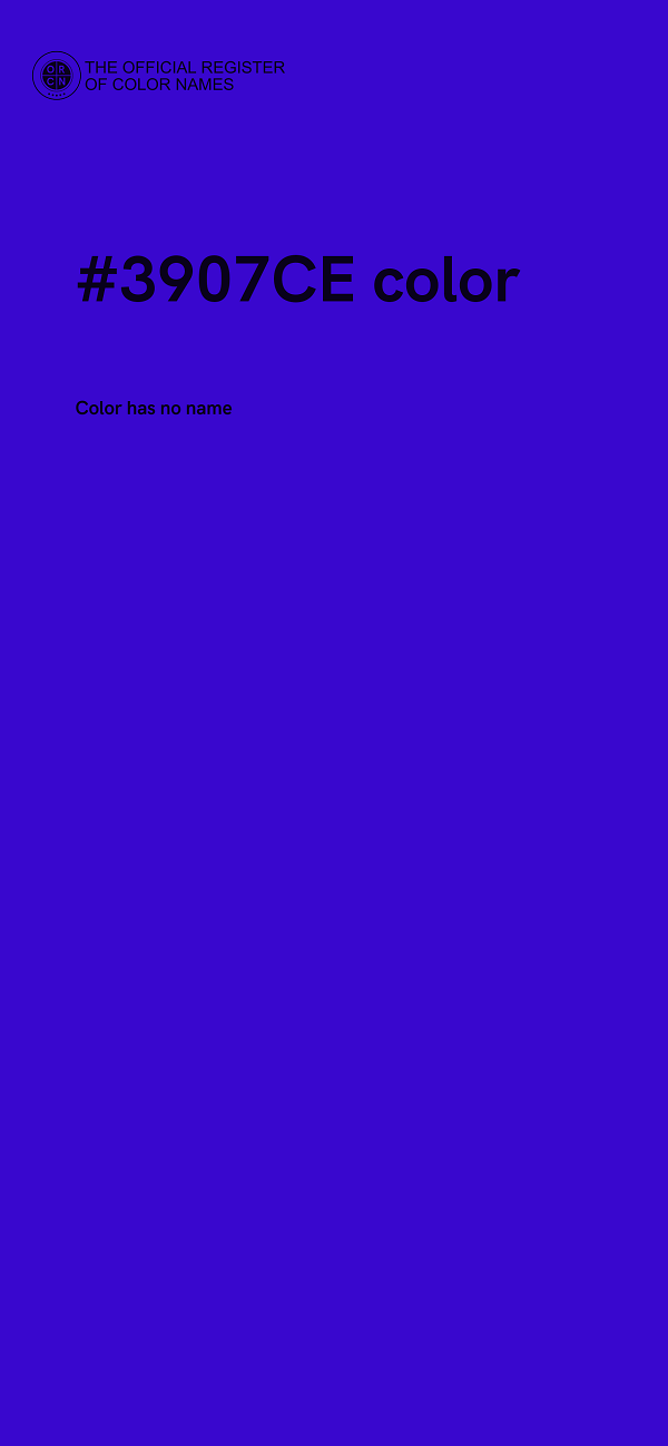 #3907CE color image