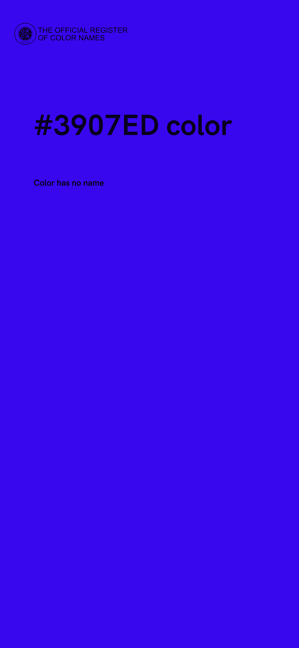 #3907ED color image