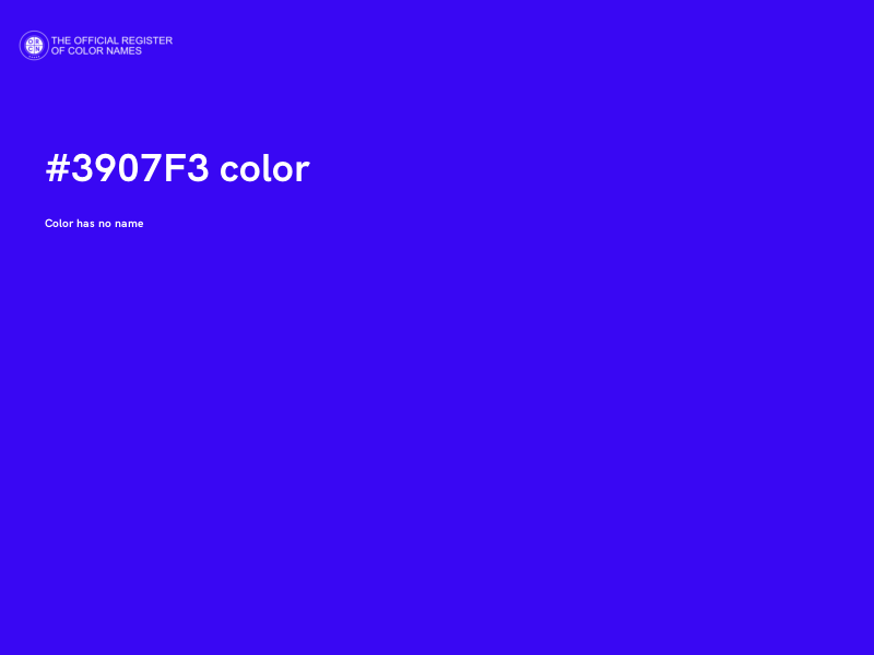 #3907F3 color image