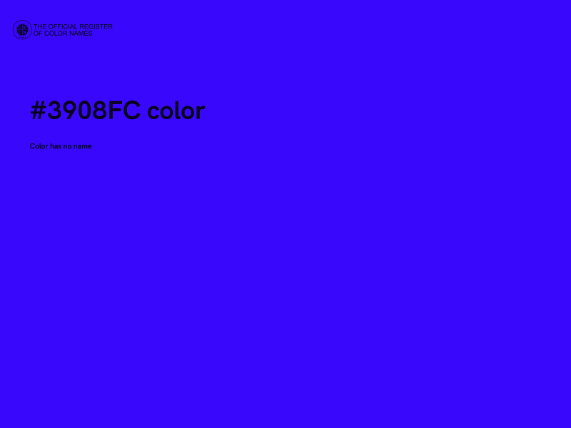 #3908FC color image