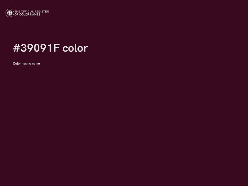 #39091F color image