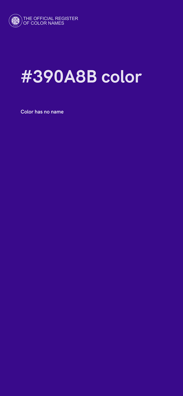 #390A8B color image