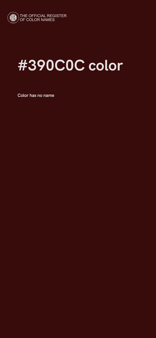 #390C0C color image