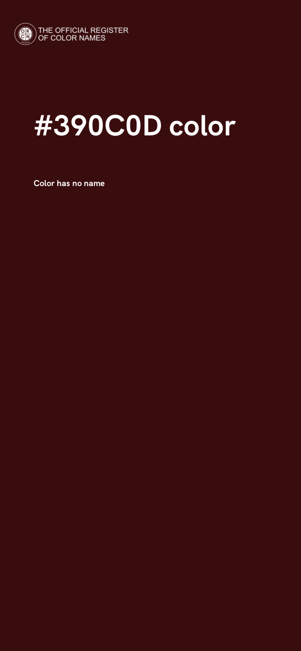 #390C0D color image