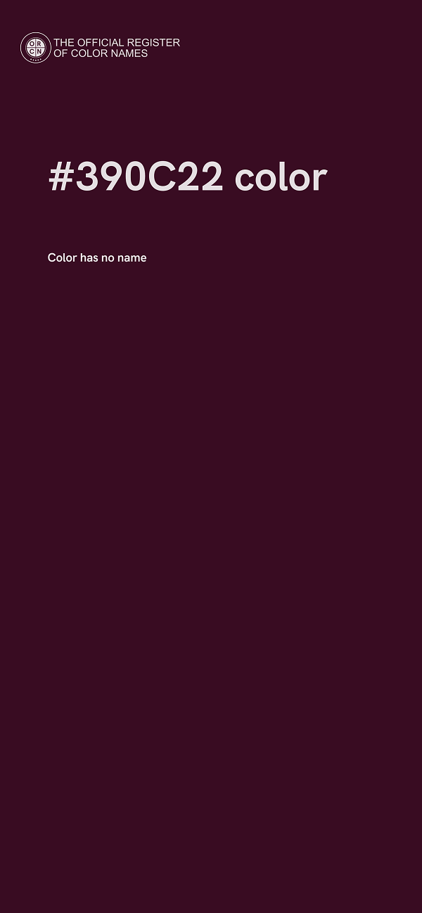 #390C22 color image
