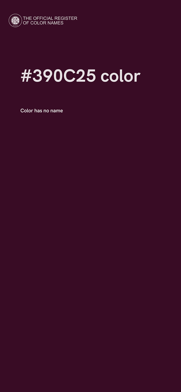 #390C25 color image