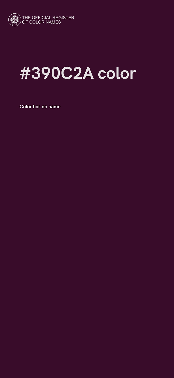 #390C2A color image