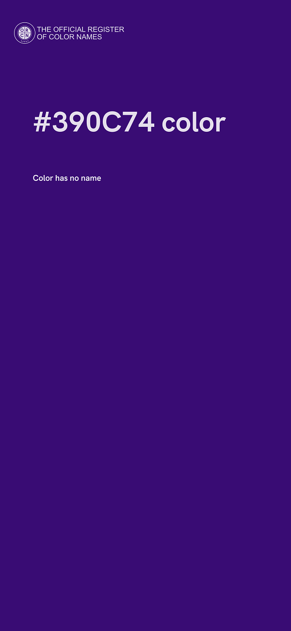 #390C74 color image