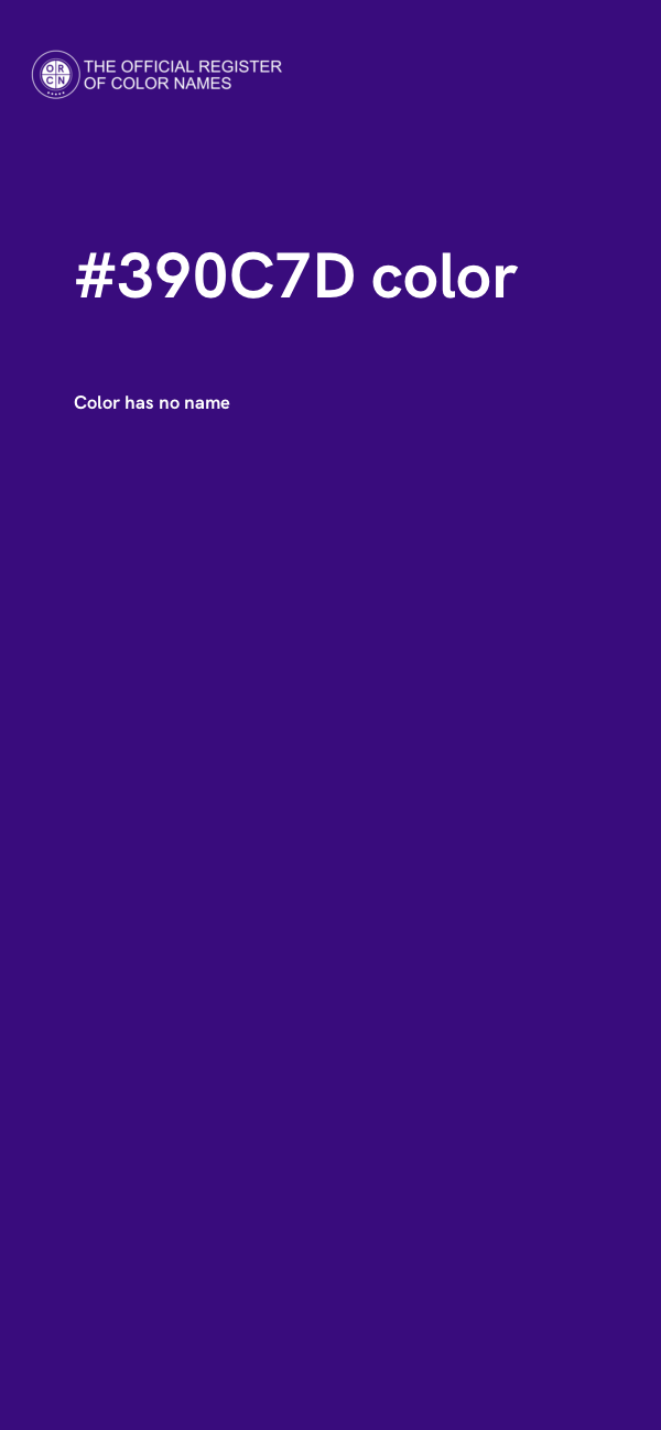#390C7D color image