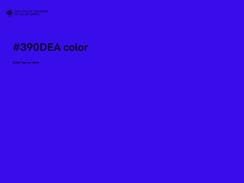 #390DEA color image