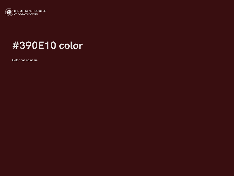 #390E10 color image