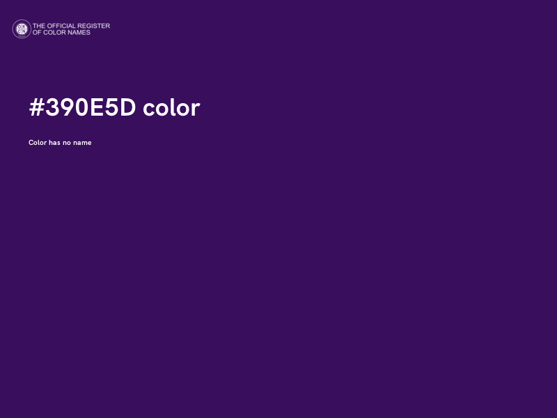 #390E5D color image