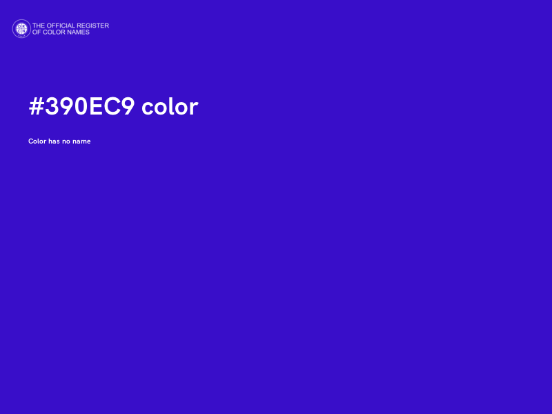 #390EC9 color image