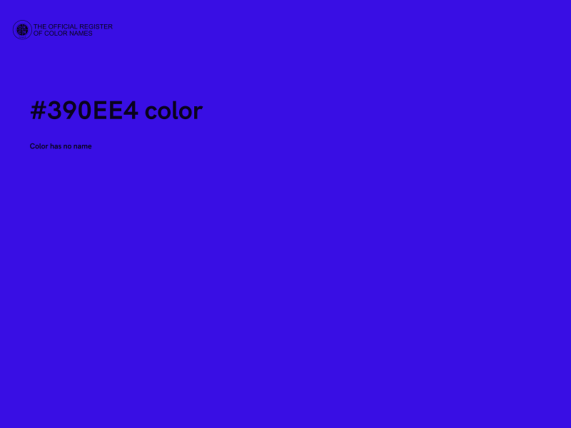 #390EE4 color image