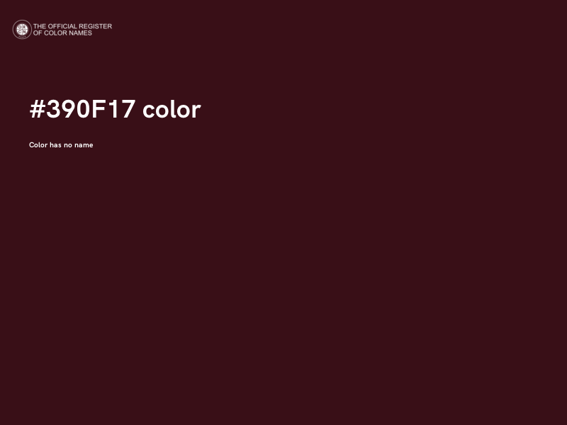 #390F17 color image