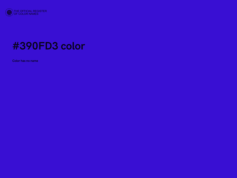 #390FD3 color image