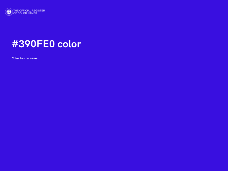 #390FE0 color image