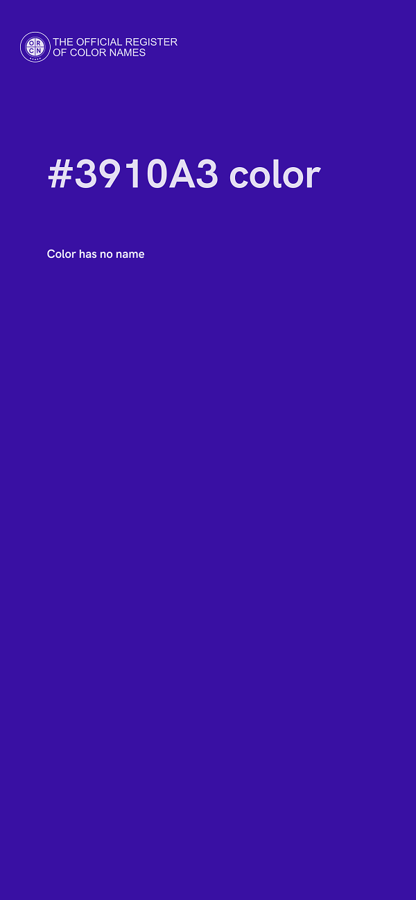 #3910A3 color image