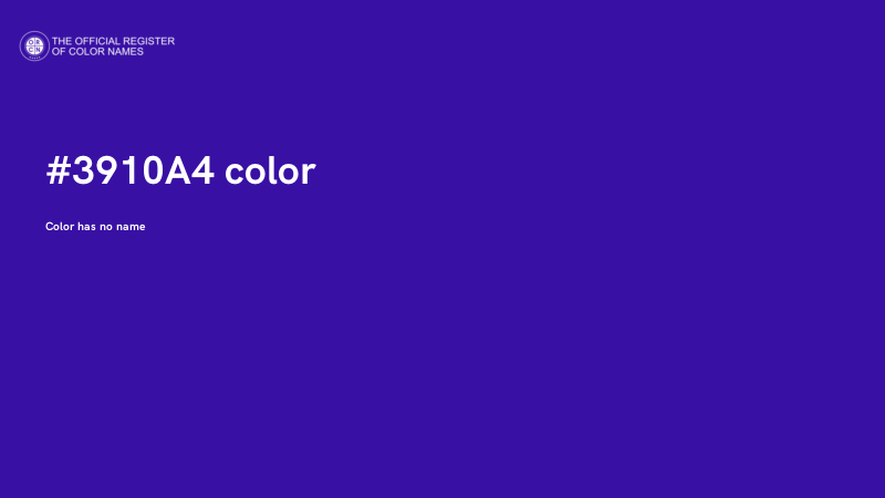 #3910A4 color image