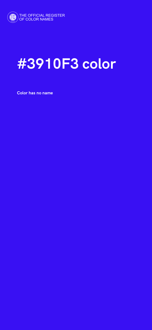 #3910F3 color image
