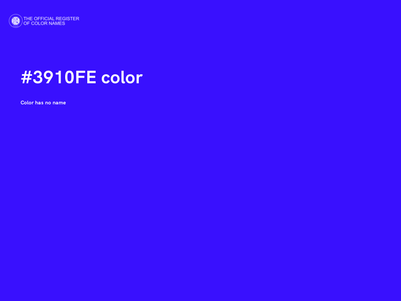 #3910FE color image