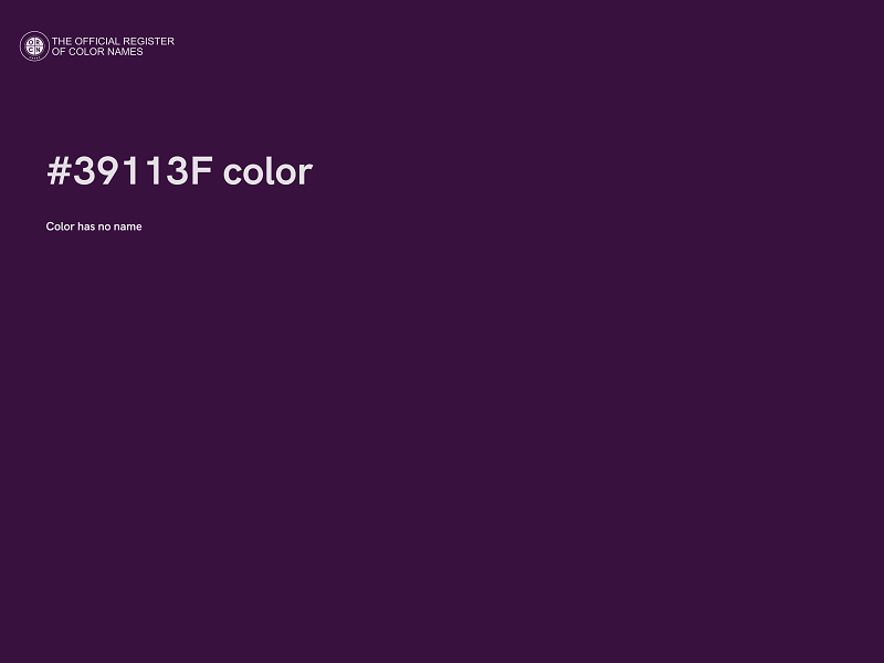 #39113F color image