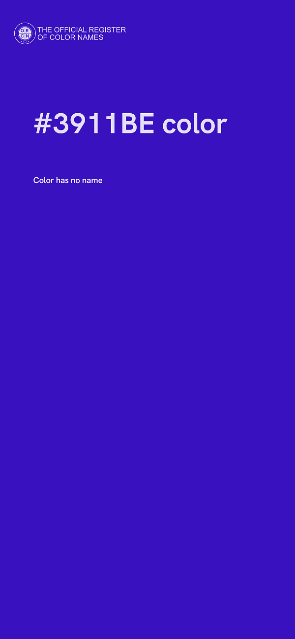 #3911BE color image