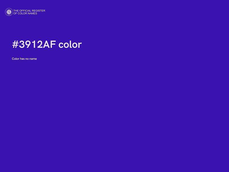 #3912AF color image