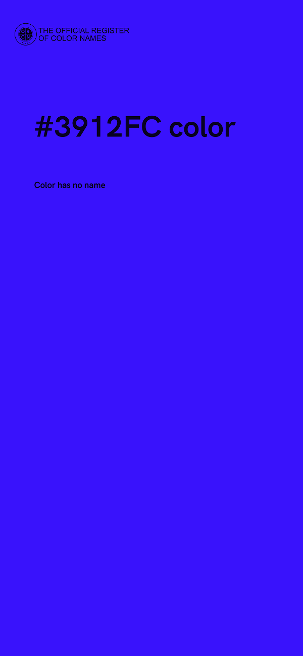 #3912FC color image